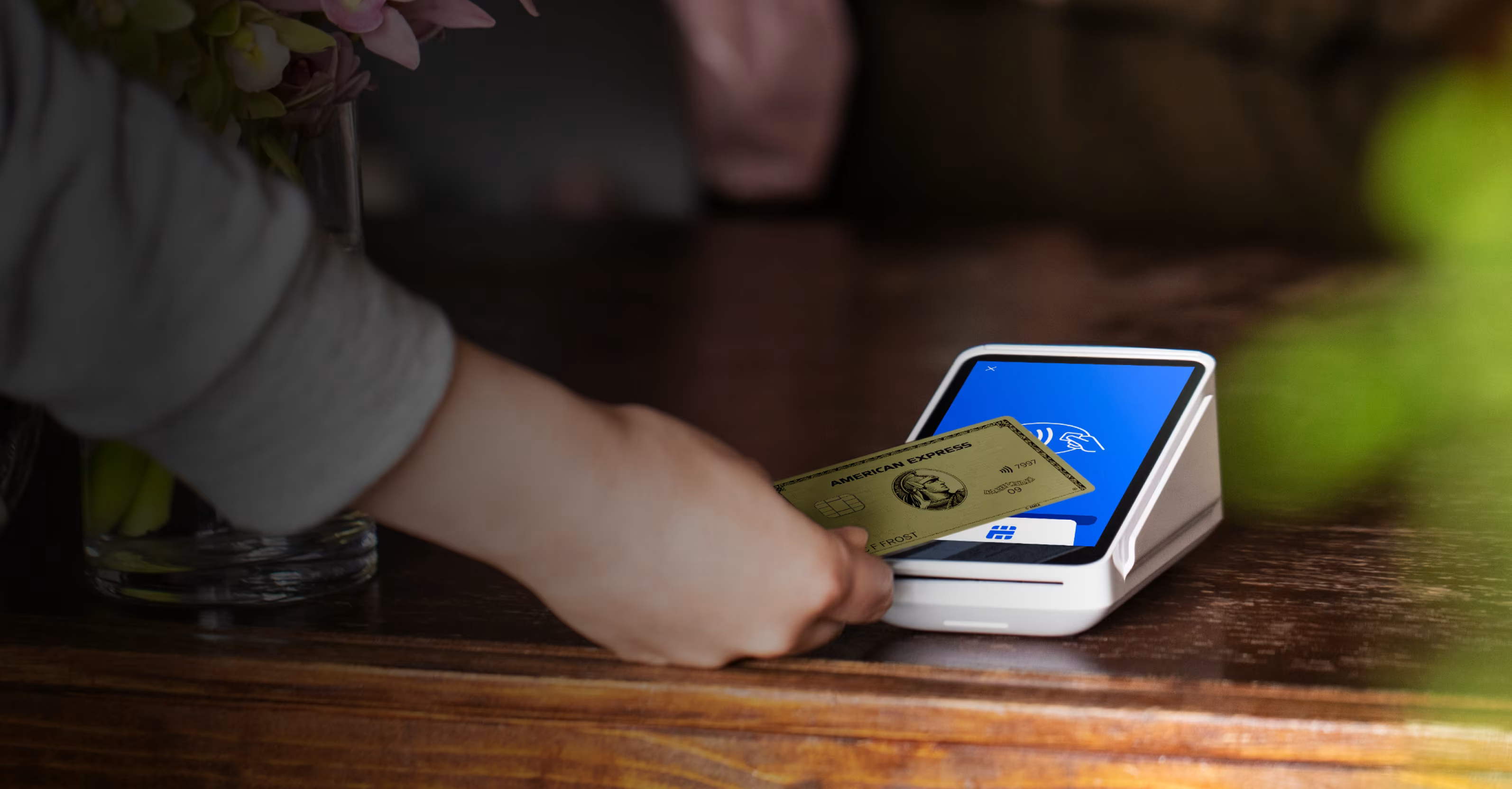 Square terminal used with Beat The Queue